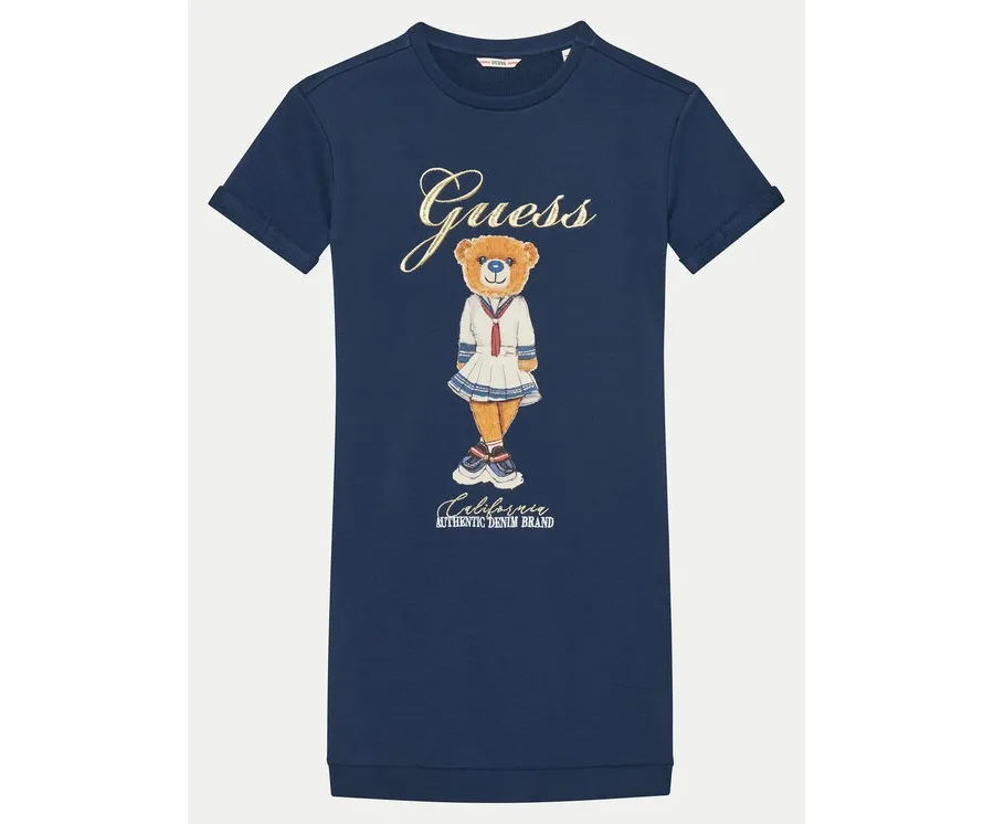 obrazek 1 Guess Sukienka codzienna J5RK28 KAD74 Niebieski Regular Fit
