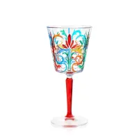 Zdjęcie Włoski komplet 6 kieliszków do wina artystycznie malowanych (290 ml)
