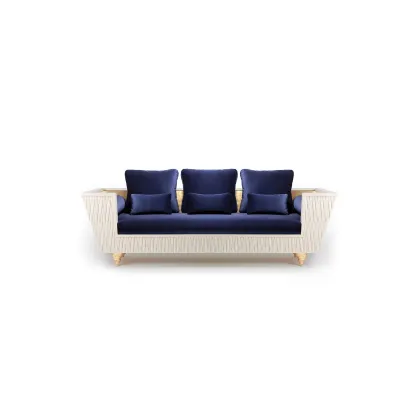 Picture Luxurious modern 3-seater sofa inspired by the sea element - Insidherland