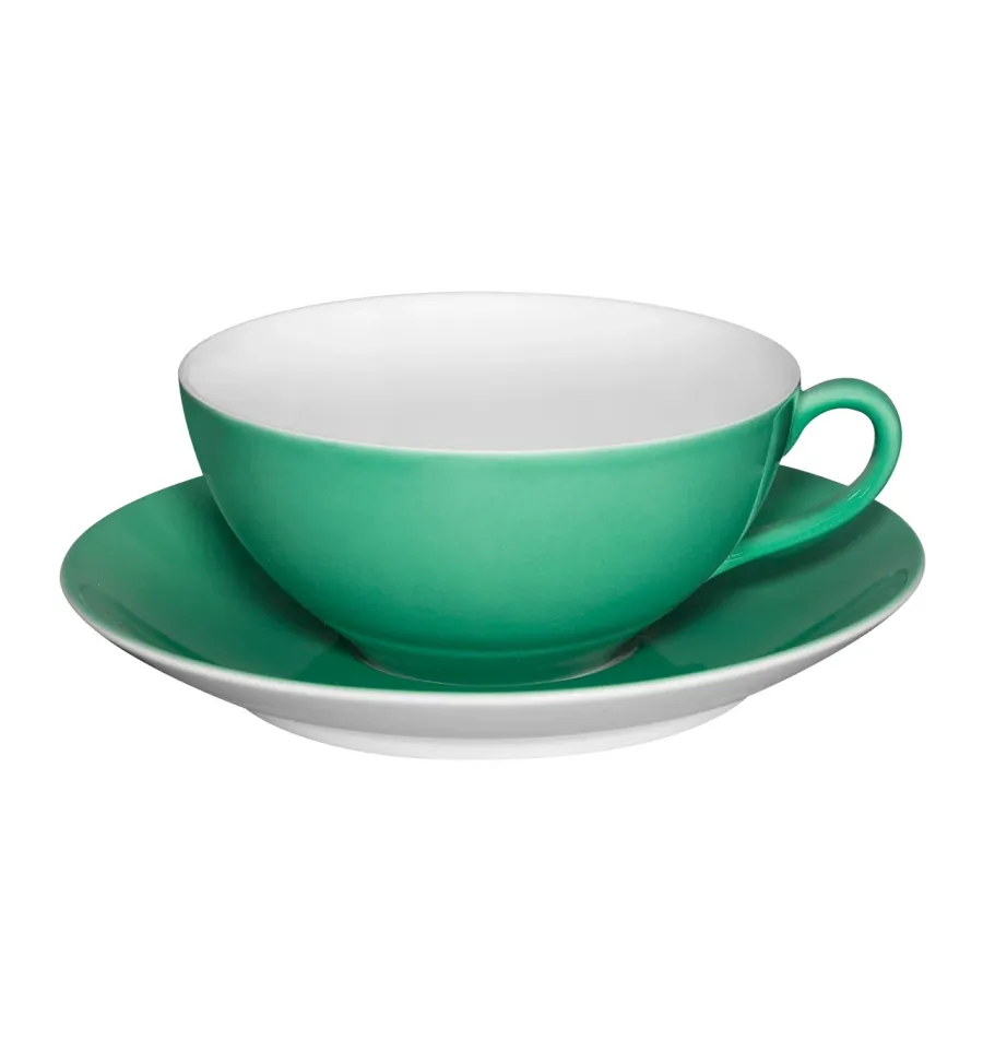 picture 1 Green porcelain tea cup and saucer from the colorful unique collection - Vista Alegre