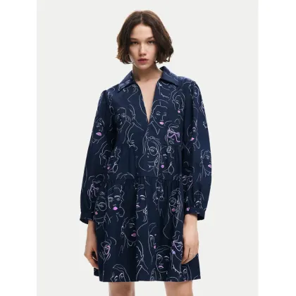 Zdjęcie Desigual Sukienka codzienna Louisville 24WWVW66 Granatowy Loose Fit