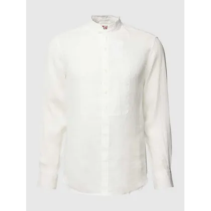 Zdjęcie Koszula lniana o kroju slim fit ze stójką model ‘PIERRE’