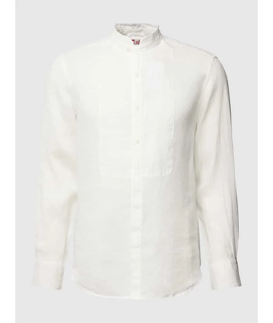 obrazek 1 Koszula lniana o kroju slim fit ze stójką model ‘PIERRE’