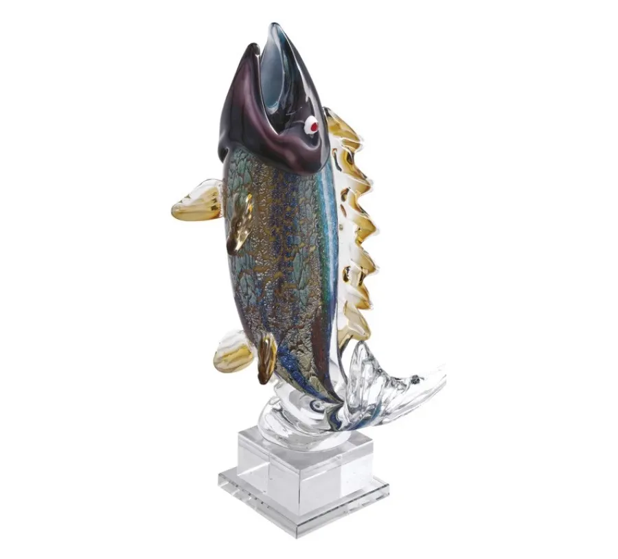 picture 1 Statuette with colorful fish - Astra Argenti