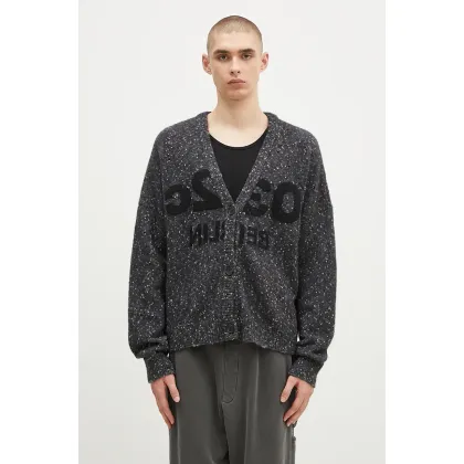 Zdjęcie 032C kardigan z domieszką wełny ''Selfie'' Cardigan kolor szary F24-URK-1611-400