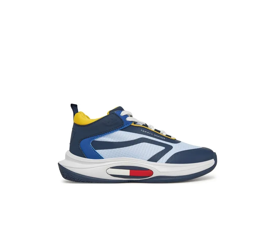 obrazek 1 Tommy Hilfiger Sneakersy Low Cut Lace-Up T3B9-33884-1695 Granatowy