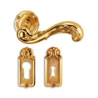 Picture Fantastic Beirut door handle with lower rosette