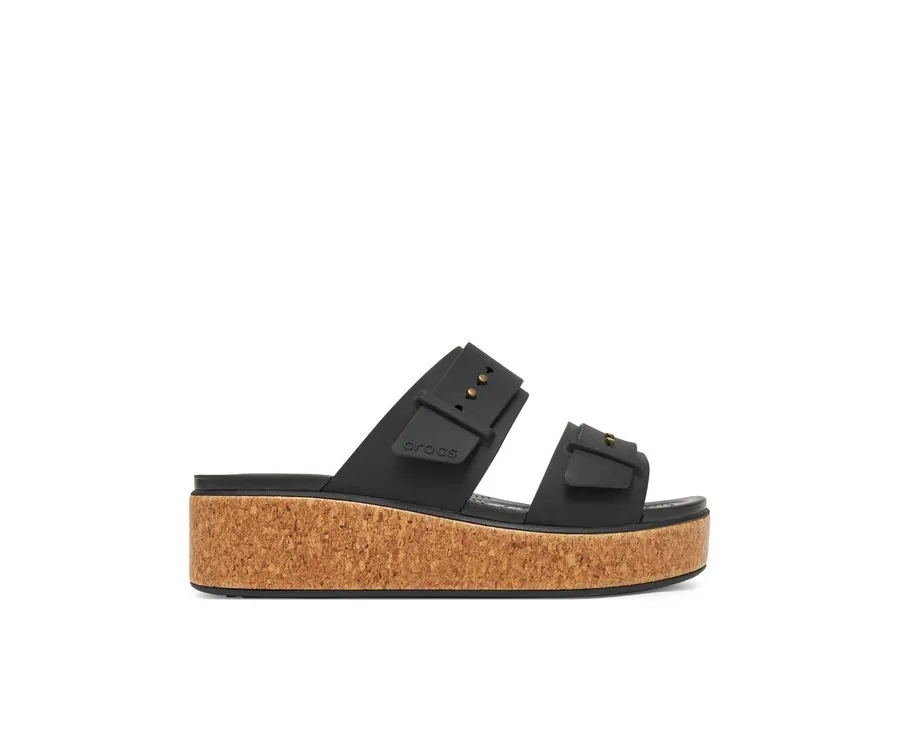 obrazek 1 Crocs Klapki Brooklyn Cork Buckle 211252 Czarny
