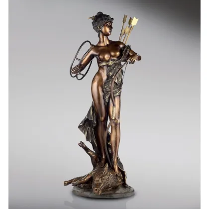 Picture Bronze sculpture depicting the huntress Diana - Fonderia Artistica Ruocco