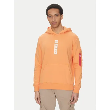 Zdjęcie Alpha Industries Bluza Puff Print 146338 Pomarańczowy Regular Fit
