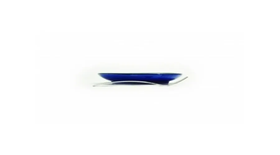 obrazek 3 Ceramiczny malowany 21 centymetrowy talerz w kolorach tęczy - Le Ceramiche