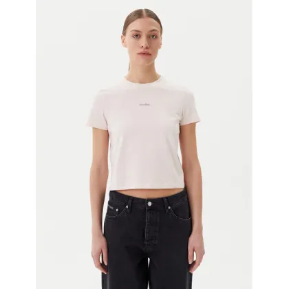 Zdjęcie Calvin Klein Jeans T-Shirt Placed Institutional J20J225524 Różowy Slim Fit