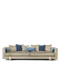 Zdjęcie Elegancka 4 osobowa sofa tapicerowana aksamitem Pompei - Arcahorn