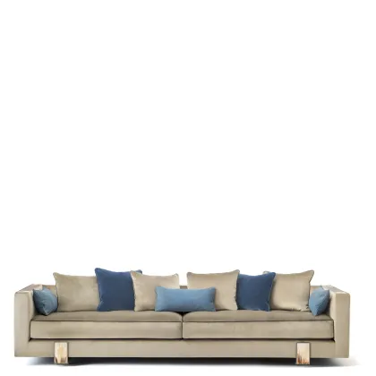 Zdjęcie Elegancka 4 osobowa sofa tapicerowana aksamitem Pompei - Arcahorn