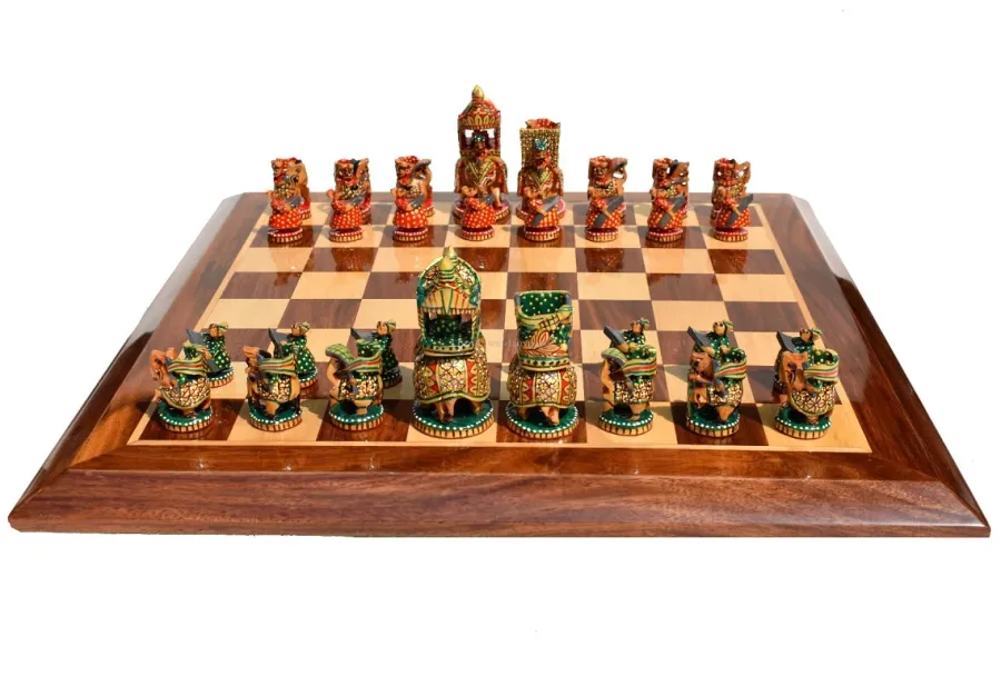 obrazek 2 Nadzwyczajna kolekcja Ambawari do gry w szachy idealna na prezent - The Chess Empire