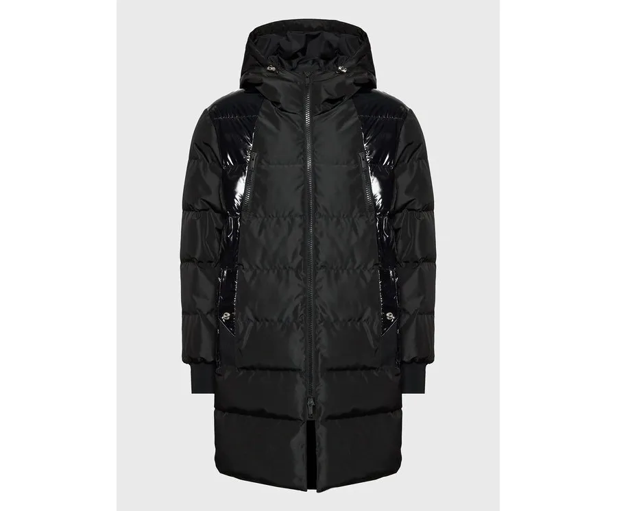 obrazek 1 Les Hommes Kurtka zimowa LF2280040255 Czarny Regular Fit