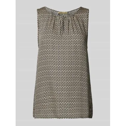 Zdjęcie Top bluzkowy z wycięciem w kształcie łezki model ‘WOVEN’