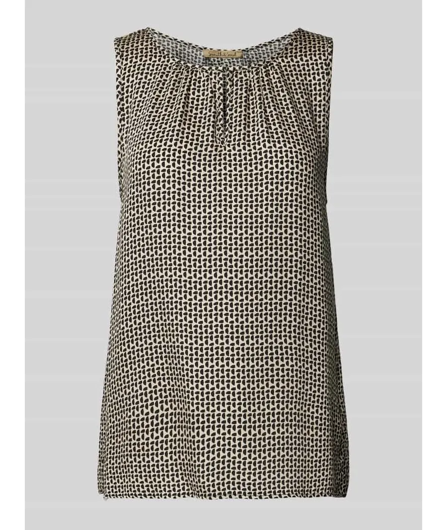 obrazek 1 Top bluzkowy z wycięciem w kształcie łezki model ‘WOVEN’
