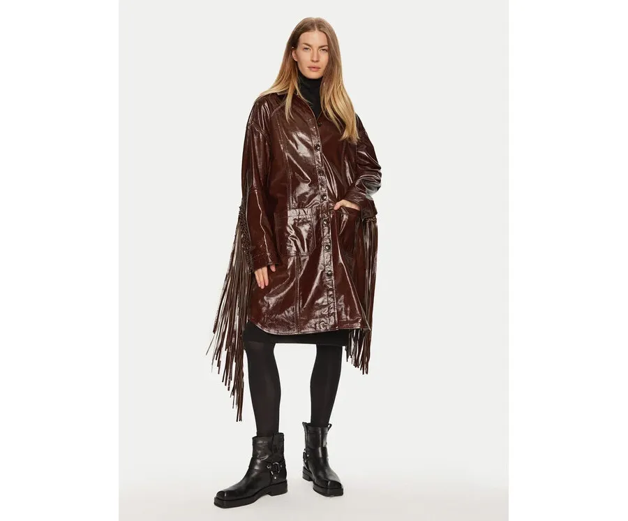 obrazek 1 Herskind Płaszcz przejściowy Ellen 5302125 Brązowy Relaxed Fit