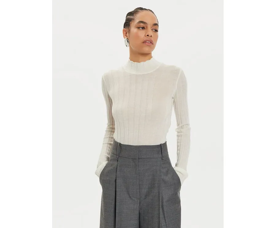 obrazek 1 IVY OAK Sweter Kacy Rose IO113151 Écru Slim Fit
