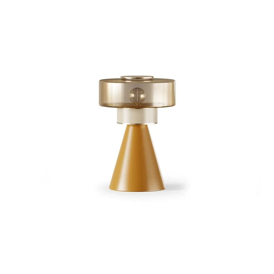 obrazek 1 Stolik kawowy z lampką w stylu vintage