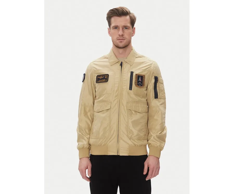obrazek 1 Aeronautica Militare Kurtka przejściowa 251AB2071CT3081 Beżowy Regular Fit