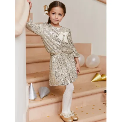 Zdjęcie Abel & Lula Komplet bluzka i spódnica 5544 Écru Regular Fit