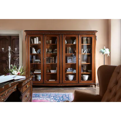 Zdjęcie Regał 4 drzwiowy do wyjątkowego gabinetu lub salonu - Morello Gianpaolo