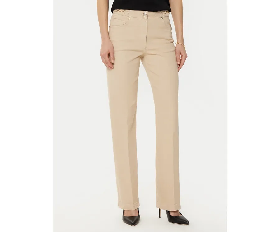 obrazek 1 Guess Spodnie materiałowe 4BGA02 7173A Beżowy Regular Fit