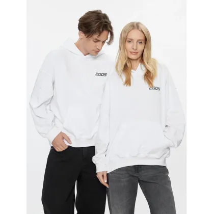 Zdjęcie 2005 Bluza Unisex Basic Biały Relaxed Fit