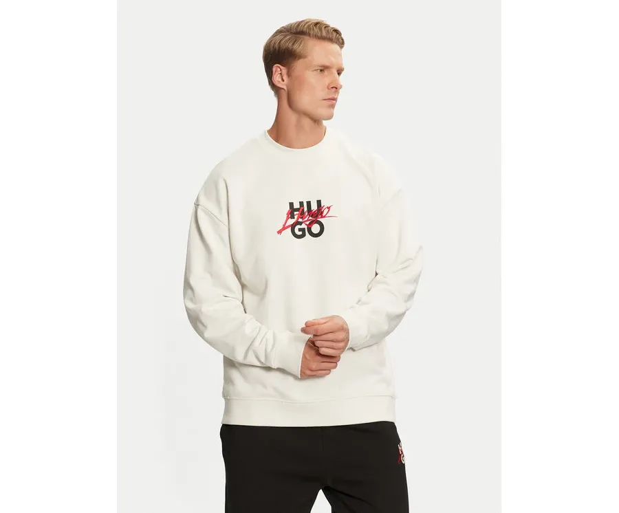 obrazek 1 Hugo Bluza Dlongny 50521081 Écru Relaxed Fit HUGO