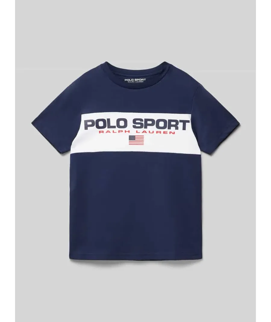 obrazek 1 T-shirt o kroju regular fit z okrągłym dekoltem