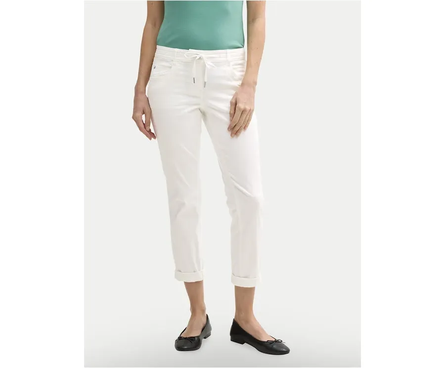 obrazek 1 Tom Tailor Spodnie materiałowe 1040963 Biały Tapered Fit