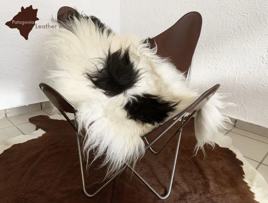 obrazek 1 Stylowy dywan dekoracyjny ze skóry owczej Island