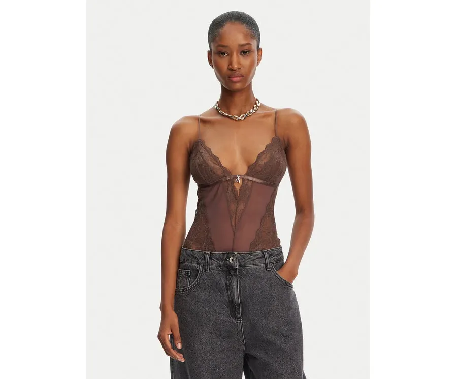 obrazek 1 Patrizia Pepe Body 2I0143/A602-B825 Brązowy