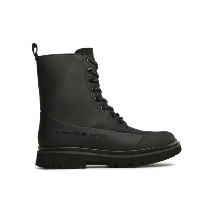 Zdjęcie Calvin Klein Jeans Botki Chunky Combat Laceup Boot Rub YW0YW01066 Czarny
