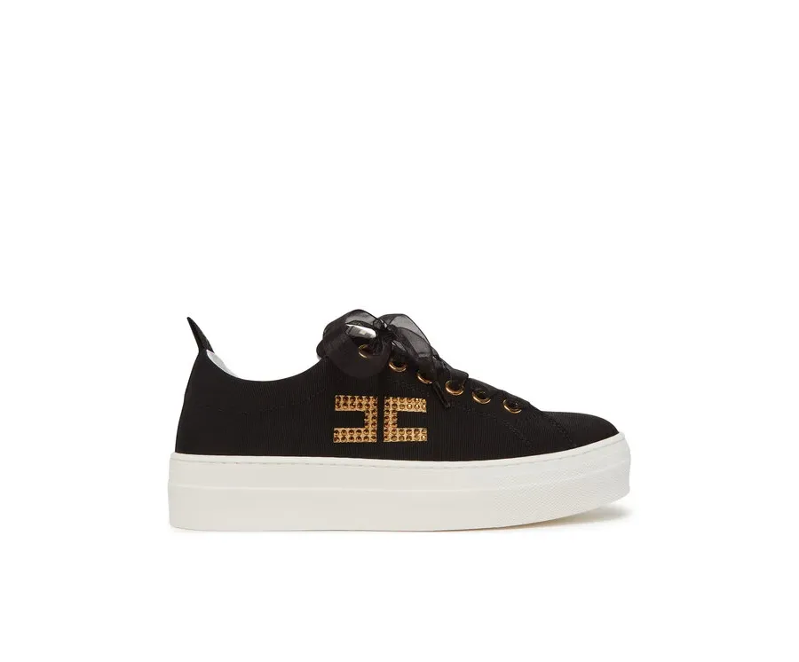 obrazek 1 Elisabetta Franchi Sneakersy F4-A9E-0241 Czarny