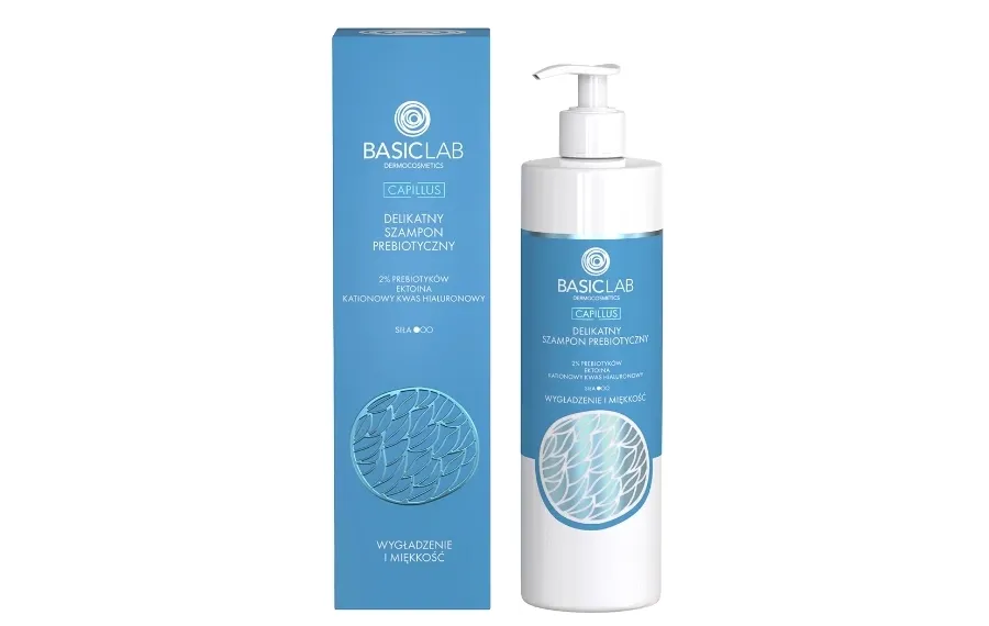 obrazek 1 Basiclab Delikatny prebiotyczny szampon do włosów 300 ml Basiclab Dermocosmetics