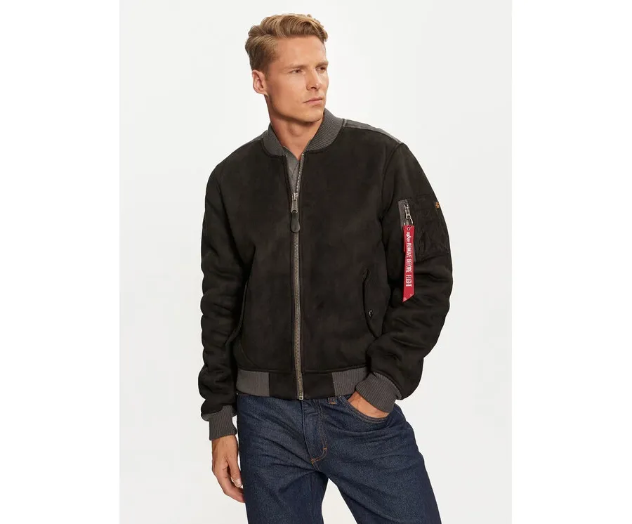 obrazek 1 Alpha Industries Kurtka bomber 148122 Czarny Regular Fit