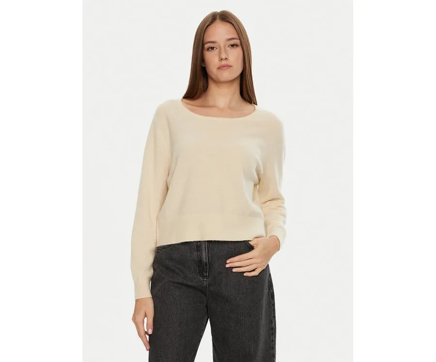 obrazek 1 American Vintage Sweter Raxow RAX18EH24 Beżowy Loose Fit