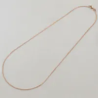 Picture Rolo chain for women in rose gold