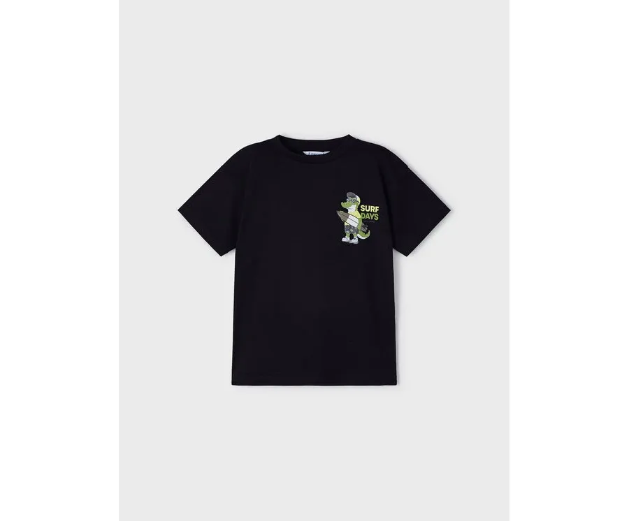 obrazek 1 Mayoral T-Shirt 3015 Czarny Regular Fit