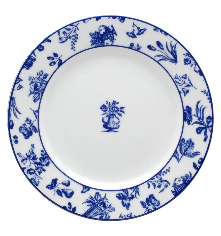obrazek 1 Stylowy porcelanowy talerz na chleb i masło z kolekcji Chintz Azul utrzymanej w kolorach błękitu - Vista Alegre