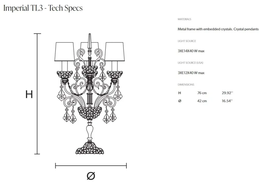 obrazek 2 Piękna lampa na biurko Imperial TL3
