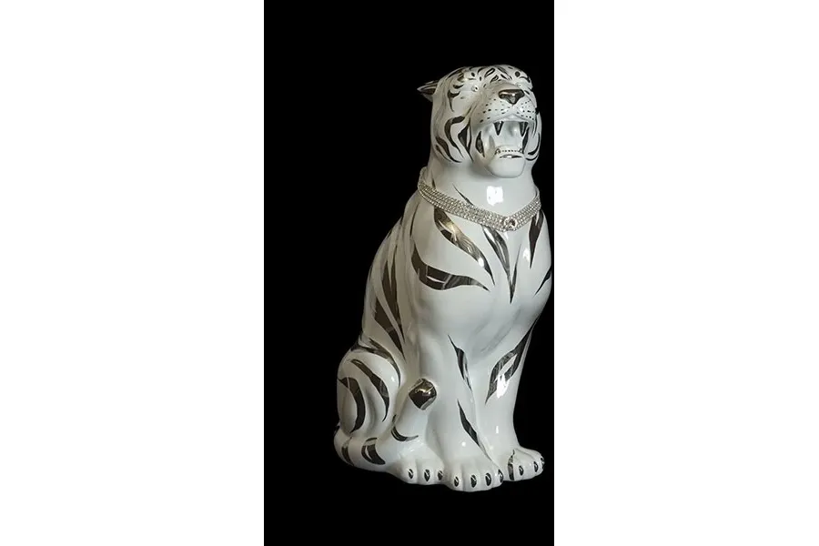 obrazek 1 Niepowtarzalny ceramiczny tygrys