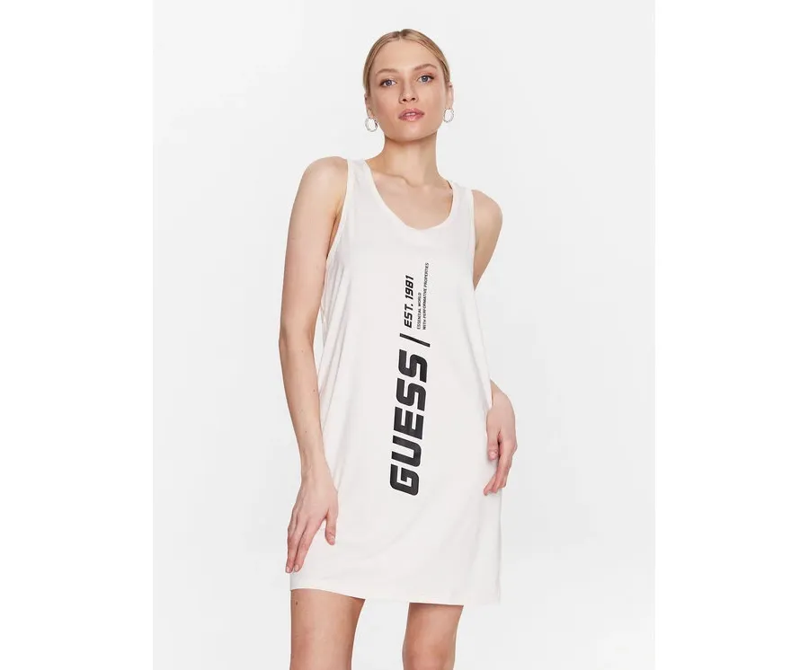 obrazek 1 Guess Sukienka codzienna Ceara V3GP10 KBNV2 Beżowy Regular Fit