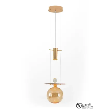 Zdjęcie Lampa wiszącaTara Murano Glass na jedną żarówkę ze szkła Murano