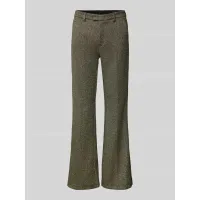 Zdjęcie Spodnie materiałowe z poszerzaną nogawką i dodatkiem streczu model ‘Joanna’