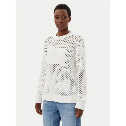 Zdjęcie Tommy Jeans Sweter DW0DW20262 Écru Relaxed Fit