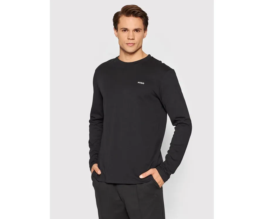 obrazek 1 Hugo Longsleeve Derol222 50466159 Czarny Regular Fit HUGO